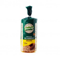 Tortitas de arroz con sésamo Biocop 200 g
