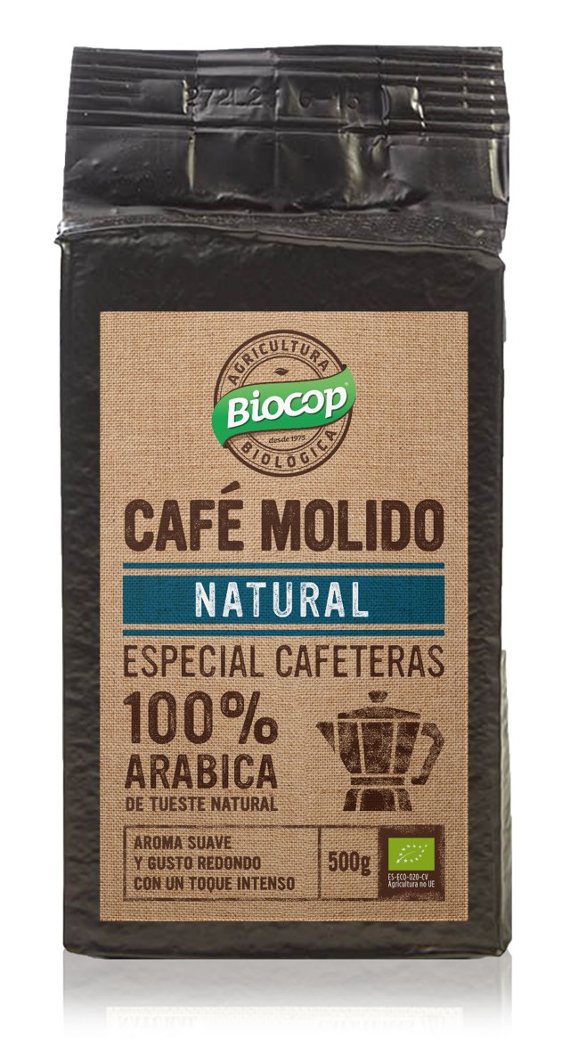 Cafe Natural Molido Bio 100% Arabica 250 Gramos